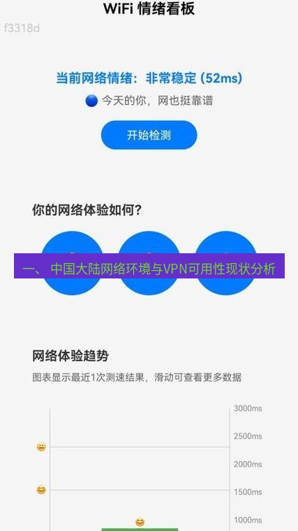 快连 一、 中国大陆网络环境与VPN可用性现状分析