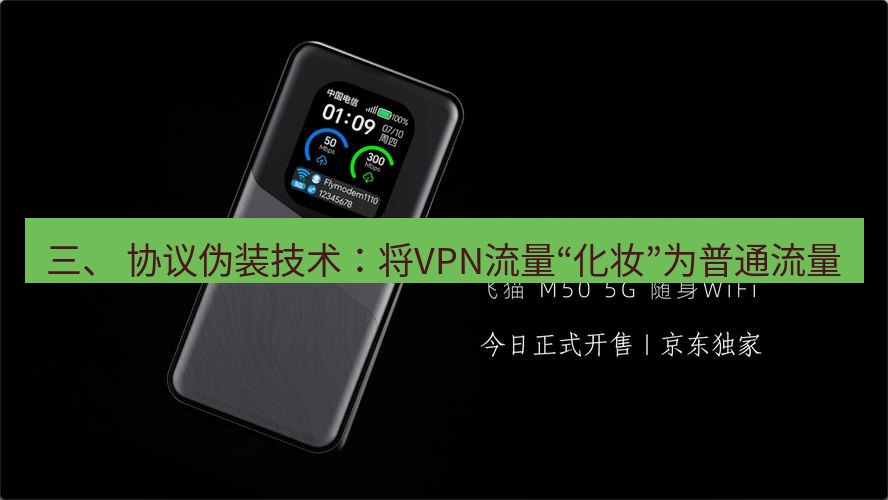 快连 三、 协议伪装技术：将VPN流量“化妆”为普通流量
