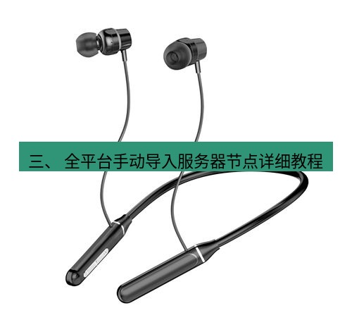 快连 三、 全平台手动导入服务器节点详细教程